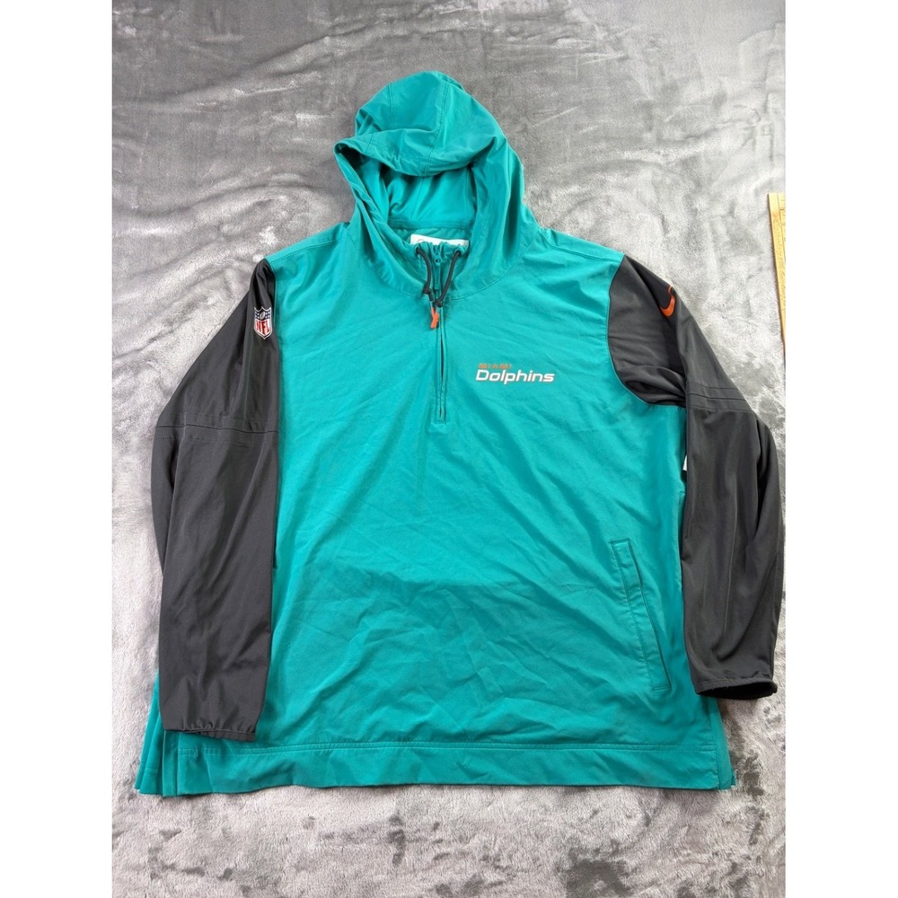 Nike NFL Dri-FIT Miami Dolphins #91 Cameron Wake Team Issue Hoodie 3XL